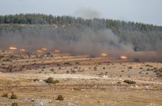 Exercise at Pešter training ground