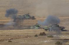 Exercise at Pešter training ground