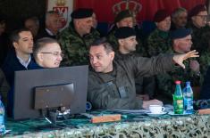 Exercise at Pešter training ground