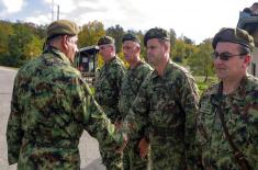 Visit to storage facilities at Central Logistics Base