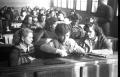 Devojke - učenice na času predvojničke obuke 1952.
