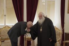 Meeting between Minister Vučević, Archbishop Georgios of Cyprus