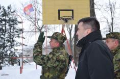 Ministar odbrane na Božić sa pripadnicima Zajedničkih snaga na granici sa Bugarskom