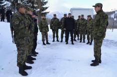 Defence Minister on Christmas with Joint Force on border with Bulgaria