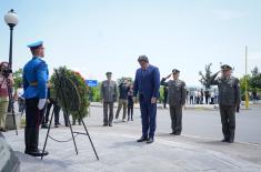 Minister of Defence lays wreath at Memorial to Victims of NATO Aggression on Varvarin Bridge