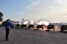 Gun salute fired to mark Serbian Unity, Freedom and National Flag Day
