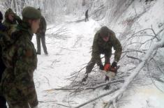 Pomoć Vojske Srbije u otklanjanju posledica vremenskih nepogoda