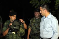 Ministar Đorđević obišao Zajedničke snage vojske i policije