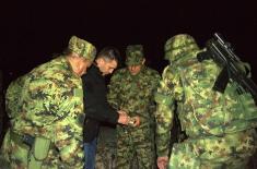 Minister of Defence and Chief of General Staff visit Joint Police and Military Force in Miratovac field