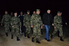 Minister of Defence and Chief of General Staff visit Joint Police and Military Force in Miratovac field