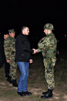 Minister of Defence and Chief of General Staff visit Joint Police and Military Force in Miratovac field