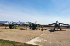 SAF aircraft conduct air to ground firing practice