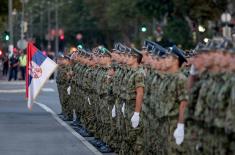 Dress rehearsal for Serbian Armed Forces youngest officers