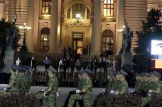 Dress rehearsal for Serbian Armed Forces youngest officers