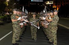 Dress rehearsal for Serbian Armed Forces youngest officers