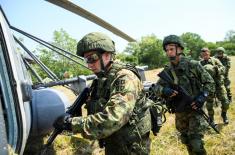 Members of the Special Forces Brigade at the Slavic Brotherhood 2018