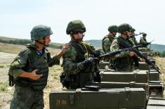 Members of the Special Forces Brigade at the Slavic Brotherhood 2018