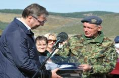 President and Supreme Commander Vučić: Armed Forces are ready, capable and trained to defend our country, I am proud of our soldiers