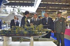 Minister Vulin at the Military Technology Trade Fair in Paris