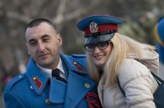 Fire Salute on Kalemegdan on the occasion of the Statehood Day