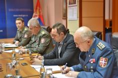 Sastanak ministra odbrane s predstavnicima Udruženja vojnih penzionera Srbije