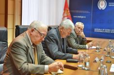 Minister of Defence meets with representatives of the Association of Military Pensioners of Serbia