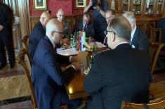 Minister Vučević Meets Szalay Bobrovniczsky