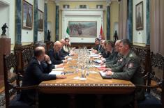 Meeting between Minister Vučević and Italian Minister of Defence Crosetto