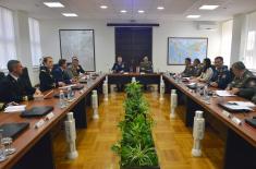 General Mojsilović and Woltersa talks at the General Staff of the Serbian Armed Forces