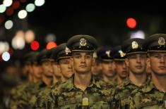 Dress rehearsal for Serbian Armed Forces youngest officers