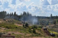 Members of the Serbian Armed Forces demonstrate high readiness in exercise in Russia