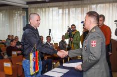 Свечани испраћај кандидата у Новом Саду на добровољно служење војног рока 