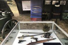 Human Resources Sector at weapons and military equipment display