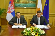 Through agreement to even better defence cooperation with Cyprus