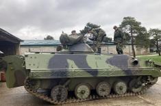 Armoured soldiers undergo specialized training