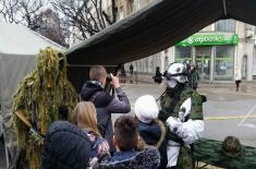 Ceremonial March-Past of Military Bands and Arms Presentation in the Towns of Serbia