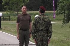 The assessment of readiness for the ceremony of handing over military flags to the 72nd Special Operations Brigade and the 63rd Parachute Brigade