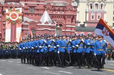 Гардисти Војске Србије на Паради победе у Москви 