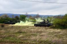 Тактичка вежба Тенковског батаљона Т-72М
