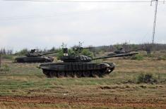 Тактичка вежба Тенковског батаљона Т-72М