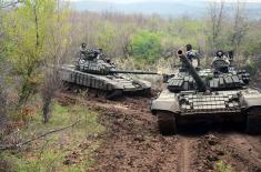 Тактичка вежба Тенковског батаљона Т-72М