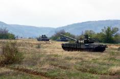 Тактичка вежба Тенковског батаљона Т-72М
