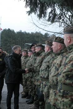 Minister Stefanović, Minister Vulin and General Mojsilović discuss situation in Ground Safety Zone  