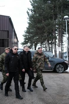 Minister Stefanović, Minister Vulin and General Mojsilović discuss situation in Ground Safety Zone  