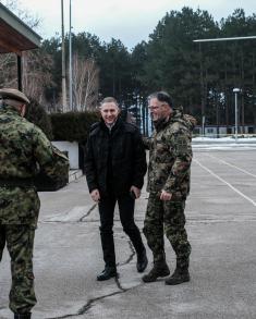 Minister Stefanović, Minister Vulin and General Mojsilović discuss situation in Ground Safety Zone  