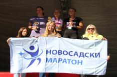 Припадници Министарства одбране и Војске Србије остварили успех на 33. Новосадском маратону