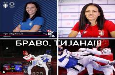 Pripadnica Sportske jedinice Tijana Bogdanović  bronzana na Olimpijskim igrama u Tokiju 