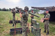 Aerial targets firing practice