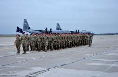 Welcome for the Paratroopers of the US Armed Forces at the Air Field “Batajnica”