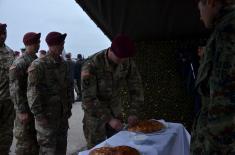 Welcome for the Paratroopers of the US Armed Forces at the Air Field “Batajnica”